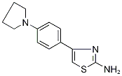 2-Amino-4-(4-pyrrolidin-1-ylphenyl)-1,3-thiazole 구조식 이미지