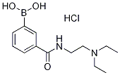 3-{[2-(Diethylamino)ethyl]carbamoyl}benzeneboronic acid hydrochloride 97% Structure