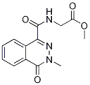 Methyl [(3,4-dihydro-3-methyl-4-oxophthalazin-1-yl)carbonylamino]acetate 구조식 이미지