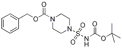 Piperazine-1-sulphonamide, N1-BOC N4-CBZ protected 구조식 이미지
