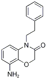 8-Amino-4-(2-phenylethyl)-2H-1,4-benzoxazin-3(4H)-one 구조식 이미지