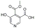 5-Hydroxy-4-(methoxycarbonyl)nicotinic acid 구조식 이미지