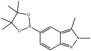 2,3-Dimethyl-2H-indazole-5-boronic acid pinacol ester Structure