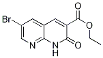 6-Bromo-1,2-dihydro-3-(ethoxycarbonyl)-2-oxo-1,8-naphthyridine Structure