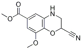 2-Cyano-3,4-dihydro-8-methoxy-6-(methoxycarbonyl)-2H-1,4-benzoxazine Structure