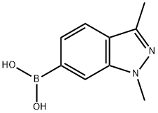 1,3-Dimethyl-1H-indazole-6-boronic acid Structure