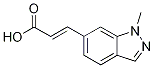 trans-3-(1-Methyl-1H-indazol-6-yl)prop-2-enoic acid Structure