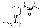 (3S)-1-(tert-Butoxycarbonyl)-3-[(dimethylcarbamoyl)amino]piperidine, 3-[(3S)-1-(tert-Butoxycarbonyl)piperidin-3-yl]-1,1-dimethylurea Structure