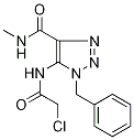 1-Benzyl-5-[(chloroacetyl)amino]-N-methyl-1H-1,2,3-triazole-4-carboxamide 구조식 이미지