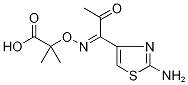 2-({[1-(2-Amino-1,3-thiazol-4-yl)-2-oxopropylidene]amino}oxy)-2-methylpropanoic acid Structure