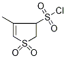 2,3-Dihydro-1,1-dioxo-4-methyl-1H-thiophene-3-sulphonyl chloride 구조식 이미지