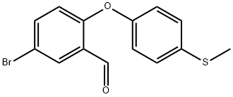5-Bromo-2-[(4-methylsulphany)lphenoxy]benzaldehyde Structure
