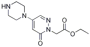 Ethyl [6-oxo-4-piperazin-1-yl-6H-pyridazin-1-yl]acetate Structure