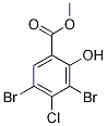 Methyl 3,5-dibromo-4-chlorosalicylate 구조식 이미지