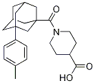 1-[3-(4-Methylphenyl)adamant-1-ylcarbonyl]piperidine-4-carboxylic acid 구조식 이미지