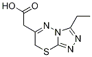 6-(Carboxymethyl)-3-ethyl-7H-[1,2,4]triazolo[3,4-b][1,3,4]thiadiazine 구조식 이미지