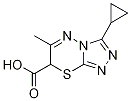 3-Cyclopropyl-6-methyl-7H-[1,2,4]triazolo[3,4-b][1,3,4]thiadiazine-7-carboxylic acid Structure