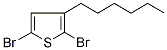 2,5-Dibromo-3-hex-1-ylthiophene 구조식 이미지