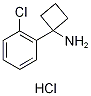 1-Amino-1-(2-chlorophenyl)cyclobutane hydrochloride, 1-(1-Aminocyclobut-1-yl)-2-chlorobenzene hydrochloride 구조식 이미지