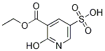 Ethyl 2-hydroxy-5-sulphonicotinate, Ethyl 2-hydroxy-5-sulphopyridine-3-carboxylate 구조식 이미지