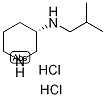 (3S)-3-[(2-Methylprop-1-yl)amino]piperidine dihydrochloride, (3S)-N-(2-Methylprop-1-yl)piperidin-3-amine dihydrochloride, (3S)-N-Isobutylpiperidin-3-amine dihydrochloride Structure