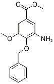 2-(Benzyloxy)-3-methoxy-5-(methoxycarbonyl)aniline, 3-Amino-2-(benzyloxy)-5-(methoxycarbonyl)anisole Structure