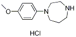 1-(4-Methoxyphenyl)-1,4-diazepane hydrochloride, 4-HPA hydrochloride Structure