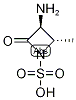 (2S,3S)-3-Amino-2-methyl-4-oxoazetidine-1-sulphonic acid Structure