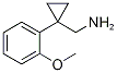 [1-(2-Methoxyphenyl)cyclopropyl]methylamine 구조식 이미지