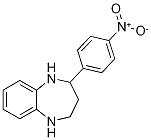 2-(4-Nitrophenyl)-2,3,4,5-tetrahydro-1H-1,5-benzodiazepine 구조식 이미지