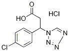 3-(4-Chlorophenyl)-3-(1H-tetrazol-1-yl)propanoic acid hydrochloride Structure