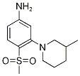 3-(3-Methylpiperidin-1-yl)-4-(methylsulphonyl)aniline Structure