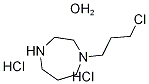 1-(3-Chloroprop-1-yl)-1,4-diazepane dihydrochloride hemihydrate Structure