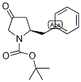 tert-Butyl (2R)-2-benzyl-4-oxopyrrolidine-1-carboxylate, (2R)-2-Benzyl-1-(tert-butoxycarbonyl)-4-oxopyrrolidine 구조식 이미지