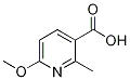 6-Methoxy-2-methylpyridine-3-carboxylic acid, 3-Carboxy-6-methoxy-2-methylpyridine Structure