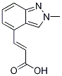 trans-3-(2-Methyl-2H-indazol-4-yl)prop-2-enoic acid 구조식 이미지
