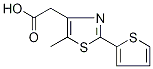 (5-Methyl-2-thien-2-yl-1,3-thiazol-4-yl)acetic acid 구조식 이미지