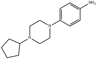 4-(4-Cyclopentylpiperazin-1-yl)aniline 구조식 이미지