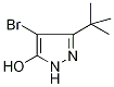 4-Bromo-3-(tert-butyl)-5-hydroxy-1H-pyrazole 구조식 이미지