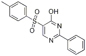 4-Hydroxy-5-[(4-methylphenyl)sulphonyl]-2-phenylpyrimidine 구조식 이미지