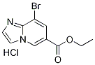 Ethyl 8-bromoimidazo[1,2-a]pyridine-6-carboxylate hydrochloride 구조식 이미지