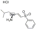 (1E,3S)-5-Methyl-1-(phenylsulphonyl)hex-1-en-3-amine hydrochloride 구조식 이미지