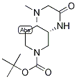 tert-Butyl (3S)-3-[2-(Dimethylamino)(acetylamino)]piperidine-1-carboxylate, (3S)-1-(tert-Butoxycarbonyl)-3-[2-(dimethylamino)acetamido]piperidine 구조식 이미지