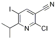 2-Chloro-5-iodo-6-(prop-2-yl)pyridine-3-carbonitrile Structure