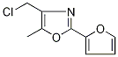 4-Chloromethyl-5-methyl-2-(fur-2-yl)oxazole 95% 구조식 이미지