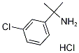 2-(3-Chlorophenyl)propan-2-amine hydrochloride, 2-Amino-2-(3-chlorophenyl)propane hydrochloride Structure