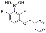 3-(Benzyloxy)-6-bromo-2-fluorobenzeneboronic acid 98% Structure