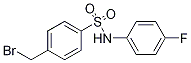 ((4-(Bromomethyl)phenyl)sulphonyl)(4-fluorophenyl)amine 구조식 이미지