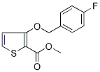 Methyl 3-[(4-fluorobenzyl)oxy]thiophene-2-carboxylate 구조식 이미지