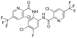 N2-[4-chloro-2-({[3-chloro-5-(trifluoromethyl)-2-pyridyl]carbonyl}amino)-5-fluorophenyl]-3-chloro-5-(trifluoromethyl)pyridine-2-carboxamide Structure